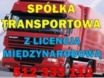 Gotowa spółka z licencją na transport międzynarodowy 512 333 112