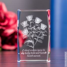 Bukiet Róż 3D z Twoją dedykacją na Dzień Kobiet