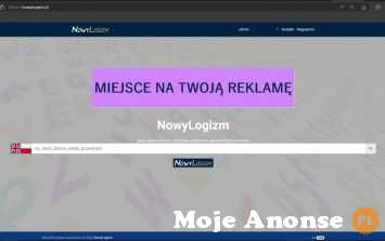 www.nowylogizm.pl reklama baner reklamowy na stronie nowylogizmPL