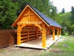 Altana ogrodowa altanka garaż drewniany drewutnia